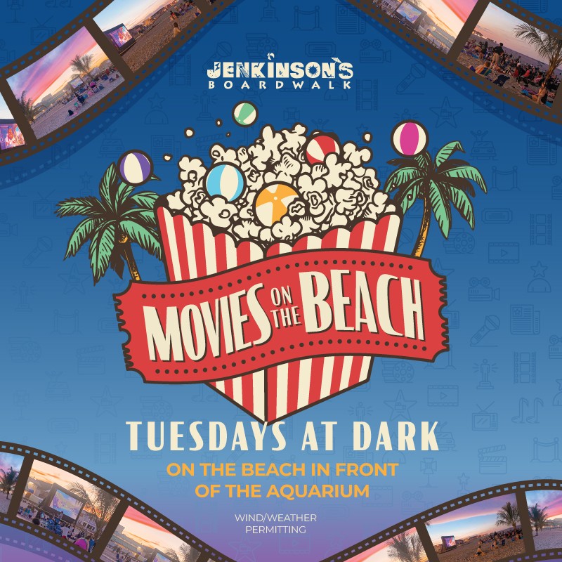 jenkinsons boardwalk movies on the beach tuesdays this summer