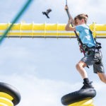 A male visitor enjoys Adventure Lookout Ropes Course at Jenkinson's Boardwalk