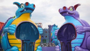 Dizzy Dragons ride at Jenkinson's Boardwalk