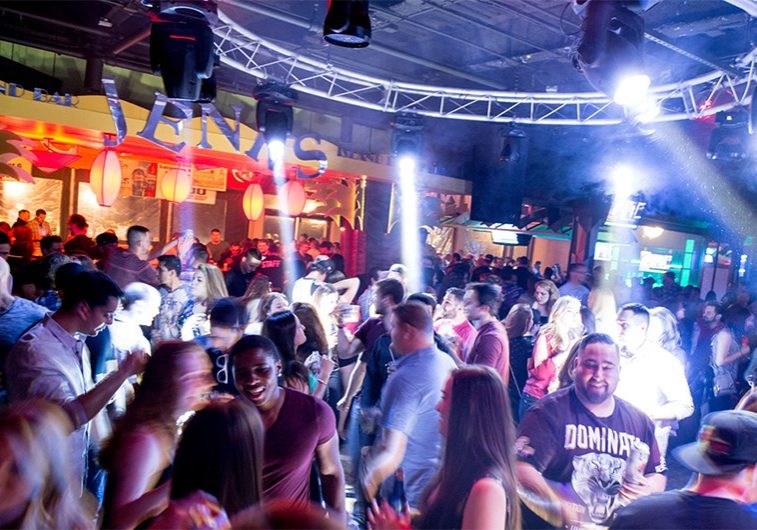 People having fun and dancing on Jenk's club dance floor in Point Pleasant Beach, NJ.