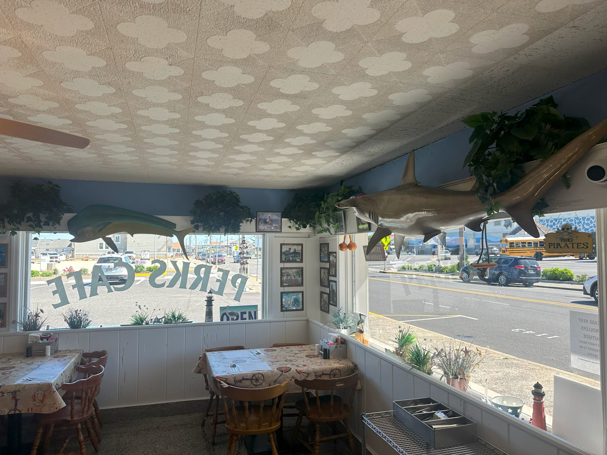 A peek inside Perks Cafe in Point Pleasant Beach, NJ. Open daily!